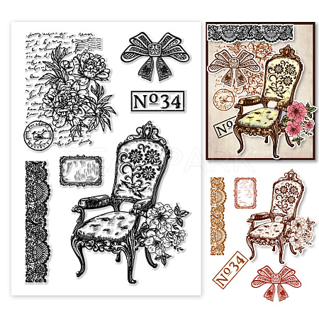 Custom PVC Plastic Clear Stamps DIY-WH0618-0090-1