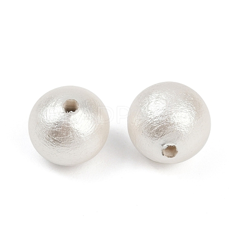 Compressed Cotton Pearl Beads WOVE-V001-A01-8mm-1