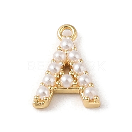 Plastic Imitation Pearl Pendants KK-P230-17G-A-1