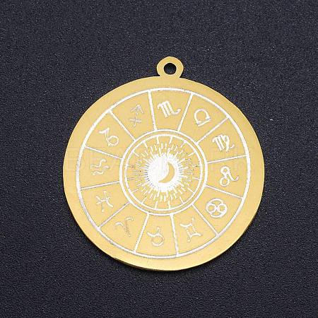 201 Stainless Steel Pendants STAS-S105-LA245-1
