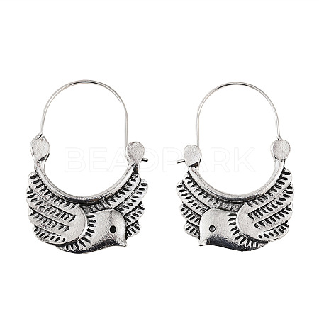 Bird Zinc Alloy Hoop Earrings FS-WG5FA0D-01-1