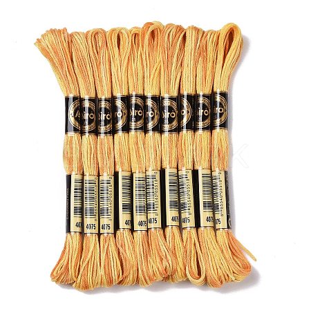10 Skeins 6-Ply Polyester Embroidery Floss OCOR-K006-A29-1