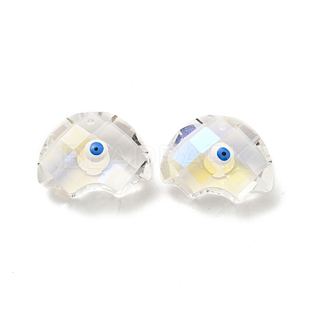 Transparent Glass Pendants GLAA-F121-06D-1