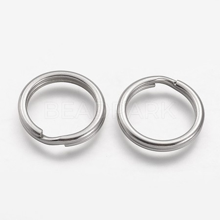 Tarnish Resistant 304 Stainless Steel Split Key Rings STAS-F041-36-1