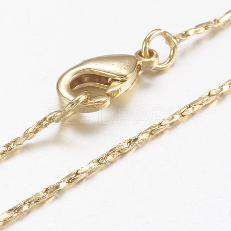 Brass Chain Necklaces X-MAK-L009-02G-1
