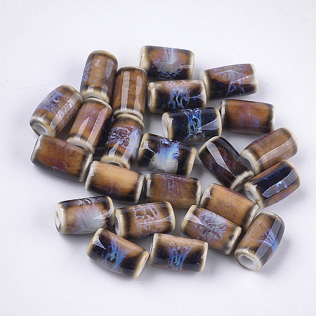 Handmade Porcelain Beads X-PORC-S498-13E-1