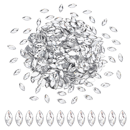 400Pcs Imitation Taiwan Acrylic Rhinestone Cabochons GACR-HY0001-01-1
