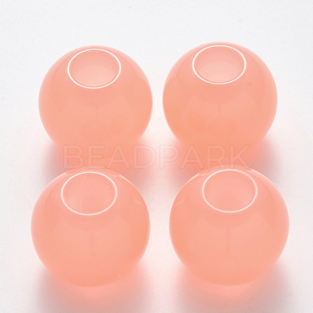 Imitation Jelly Acrylic Beads JACR-R024-01B-01-1