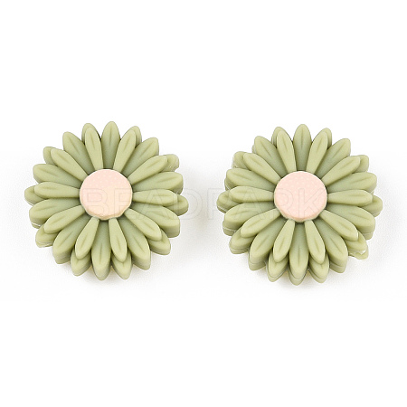 Food Grade Eco-Friendly Silicone Focal Beads SIL-F002-14F-1