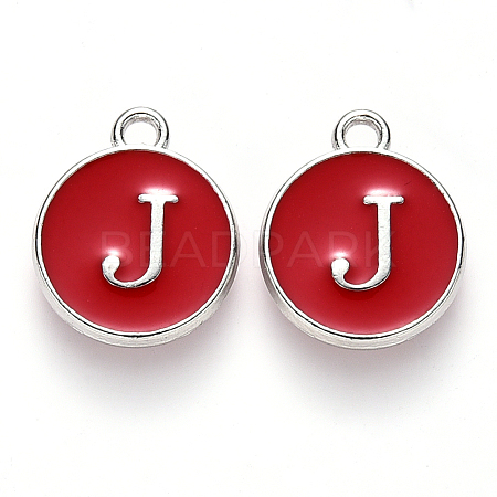 Platinum Plated Alloy Enamel Charms LS-ENAM-S118-03J-P-1