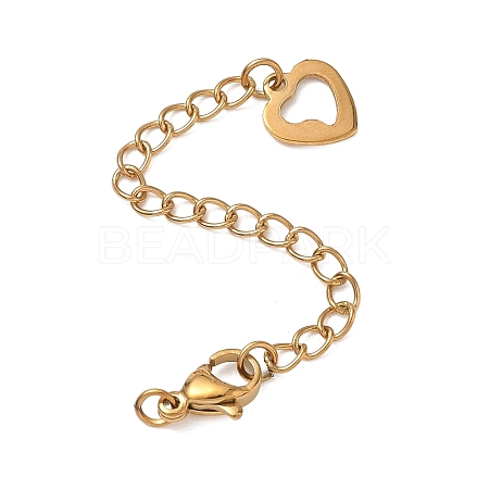 201 Stainless Steel Curb Chain Extender SA-CBA0FDA-01G-09-1