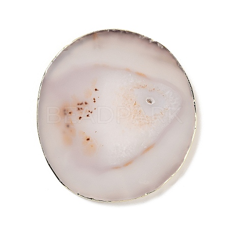 Natural Agate Coaster AJEW-NH0001-04G-04-1