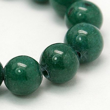 Natural Mashan Jade Round Beads Strands X-G-D263-4mm-XS26-1