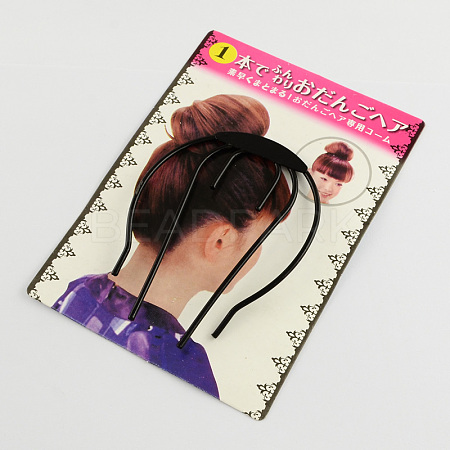 Hair Bun Maker Iron Meatball Head Hair Disk OHAR-R095-37-1