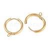 316 Stainless Steel Huggie Hoop Earring Findings EJEW-B158-01E-G-2