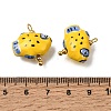 Handmade Porcelain Pendants PR-CBA0027-10G-4