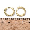 Brass Micro Pave Clear Cubic Zirconia Huggie Hoop Earrings EJEW-L231-44G-3