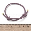 Adjustable Nylon Round Milan Cord Slider Bracelet Making FB-H001-01G-04-3