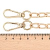 Alloy Twisted Chain Bag Chains X-AJEW-H145-86G-2