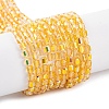 Electroplate Glass Beads Strands EGLA-D031-01Q-2