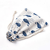 Polycotton(Polyester Cotton) Packing Pouches Drawstring Bags ABAG-S003-02-M-3