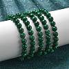 Synthetic Malachite(Dyed) Bead Stretch Bracelets BJEW-K212-B-031-5