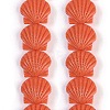 Synthetic Coral Dyed Carved Beads Strands CORA-K009-05B-02-1