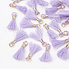 Polycotton(Polyester Cotton) Tassel Pendant Decorations FIND-S275-28G-2