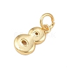 Brass Charms KK-G544-10G-08-2