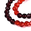 Transparent Glass Beads Strands GLAA-N074-01A-20-4