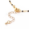 Faceted Round Natural Spinel Beaded Necklaces NJEW-JN03215-01-3