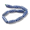 Blue Tibetan Style dZi Beads Strands TDZI-NH0001-B09-01-3