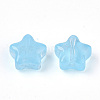 Transparent Spray Painted Glass Beads X1-GLAA-N035-01-A06-2