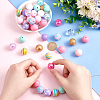   1 Set Mixed Style Acrylic Round Beads Sets SACR-PH0001-52I-3