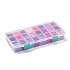 Purple Series 600G 24 Colors Glass Seed Beads SEED-JP0008-06-3mm-7