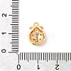 Brass Micro Pave Cubic Zirconia Charms KK-F916-15G-3