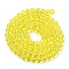 Transparent Glass Bead Strands GLAA-G013-6mm-68-3