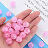 Transparent Crackle Acrylic Beads LS-MACR-S373-66B-N02-4