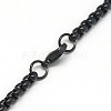 Trendy Men's 201 Stainless Steel Box Chain Necklaces NJEW-L043B-46-4