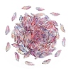 100Pcs Baking Paint Transparent Glass Pendants GLAA-YW0004-81F-1