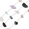 Handmade Natural Mixed Stone Chip Beads Chain CHS-H028-06B-01-1