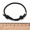 Adjustable Nylon Round Milan Cord Slider Bracelet Making FB-H001-01G-15-3