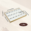 1Pc 18 Grids Imitation Leather Jewelry Trays CON-CL0001-02A-2