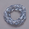 Electroplate Glass Beads Strands X-EGLA-L010-PL01-2