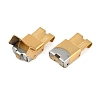 Ion Plating(IP) 201 Stainless Steel Watch Band Clasps STAS-C006-1-02G-01-2