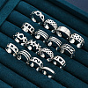 16Pcs 16 Styles Heart Star Alloy Cuff Toe Ring Sets FS-WG5F0D5-01-3
