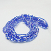 Electroplate Glass Beads Strands EGLA-D018-8x8mm-79-2