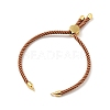 Half Finished Twisted Milan Rope Slider Bracelets FIND-G032-01G-21-2