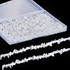 SUNNYCLUE 2 Strands Natural Quartz Crystal Chip Beads Strands G-SC0002-49-1