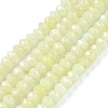 Dyed Natural Malaysia Jade Rondelle Beads Strands G-E316-2x4mm-51-1